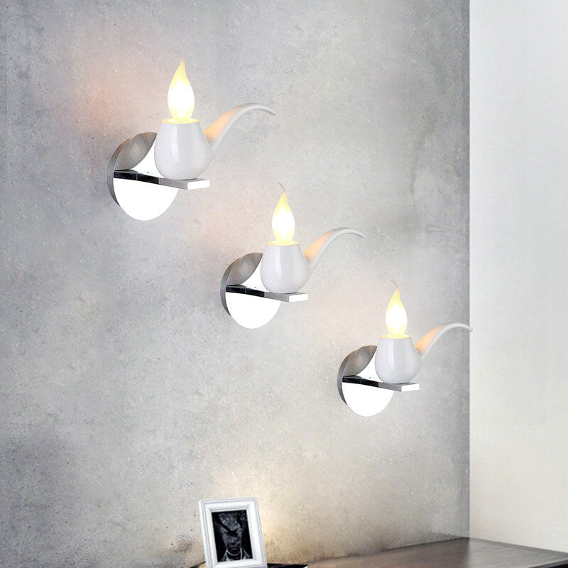 Creative Pipe Resin Hardware 1-Light Wall Sconce Lamp