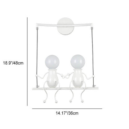 Creative Iron Children's Ball 2-Light Wall Sconce Lamp