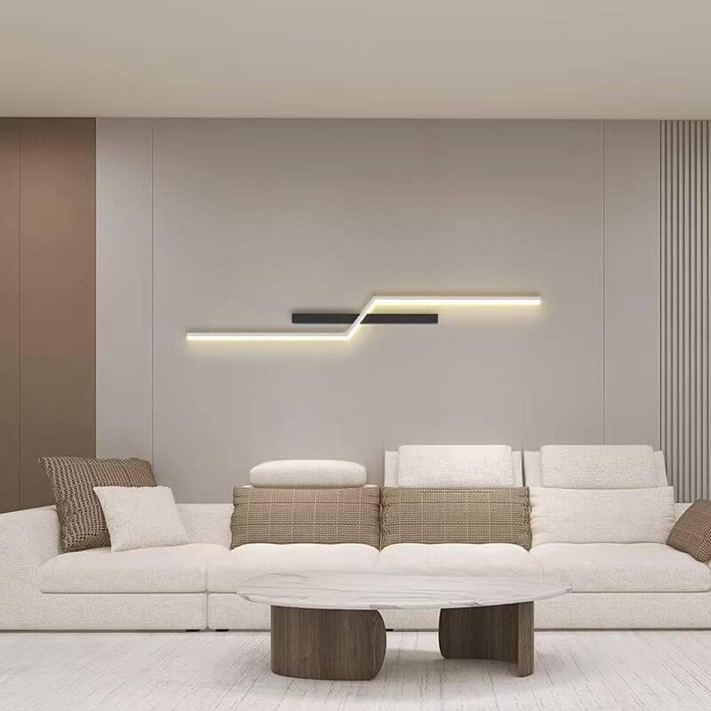 Geometry Lines Aluminum Iron Silicone LED Wall Sconce Lamp