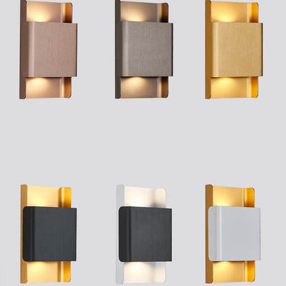 Rectangular Double-headed Aluminum LED COB Wall Sconce Lamp