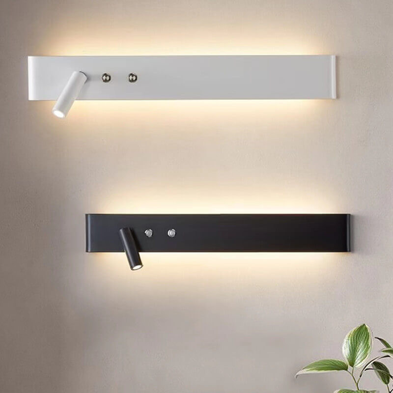 Minimalist Rectangular Aluminum Iron LED Wall Sconce Lamp
