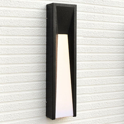 Waterproof Steel Cuboid Acrylic Shade LED Wall Sconce Lamp