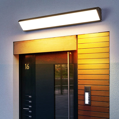 Rectangular Aluminum PC Waterproof LED Wall Sconce Lamp