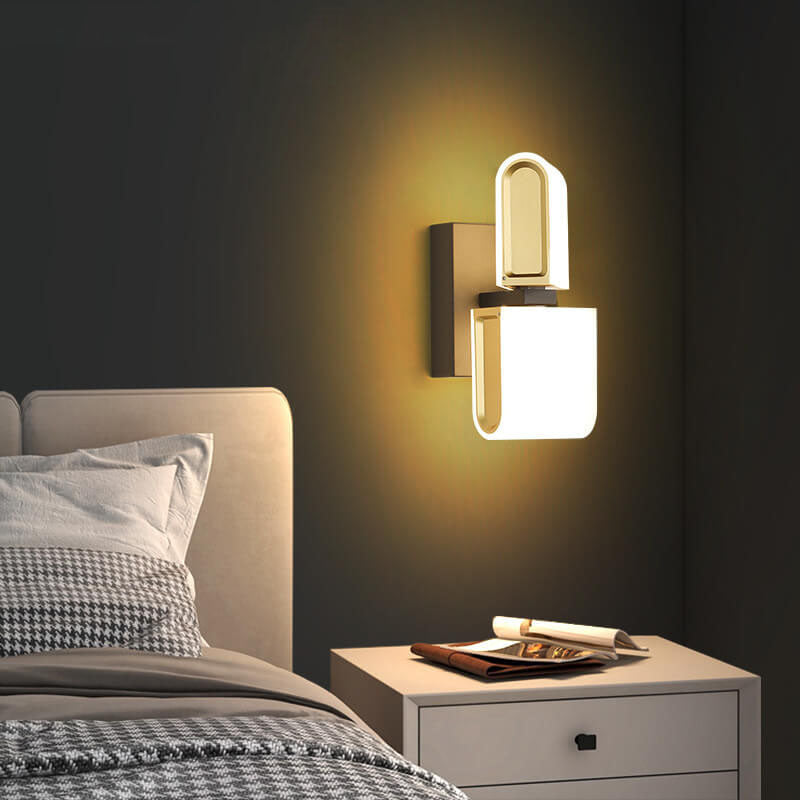 Minimalist Round Zinc Alloy Rotatable LED Wall Sconce Lamp