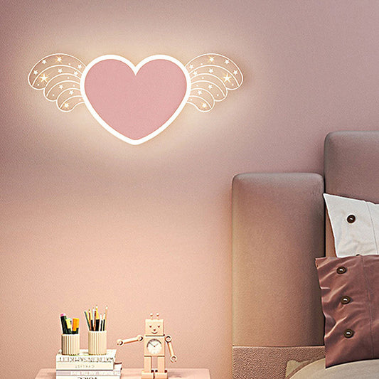 Creative Rabbit Planet Acrylic Iron LED Wall Sconce Lamp
