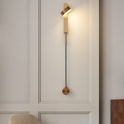 Minimalist Long Aluminum Iron Acrylic LED Wall Sconce Lamp