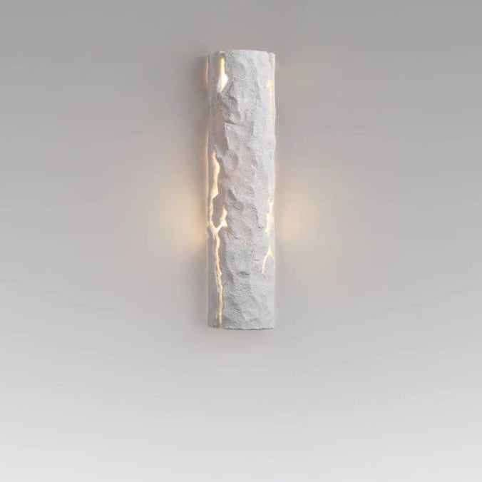 Resin Imitation Rock Stump Shade LED Wall Sconce Lamp