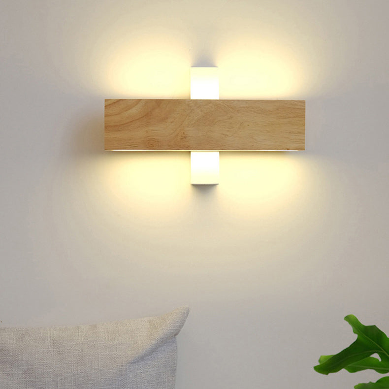 Scandinavian Wood Linear LED Wall Sconce