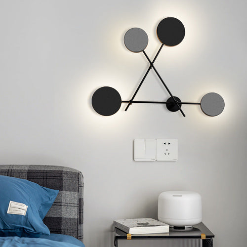 Mid-Century Frame Acrylic Disc LED Wall Sconce Lamp