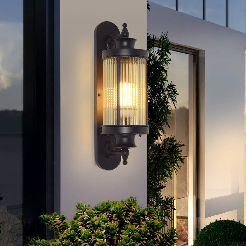 Chinese Iron Outdoor Waterproof 1-Light Wall Sconce Lamp