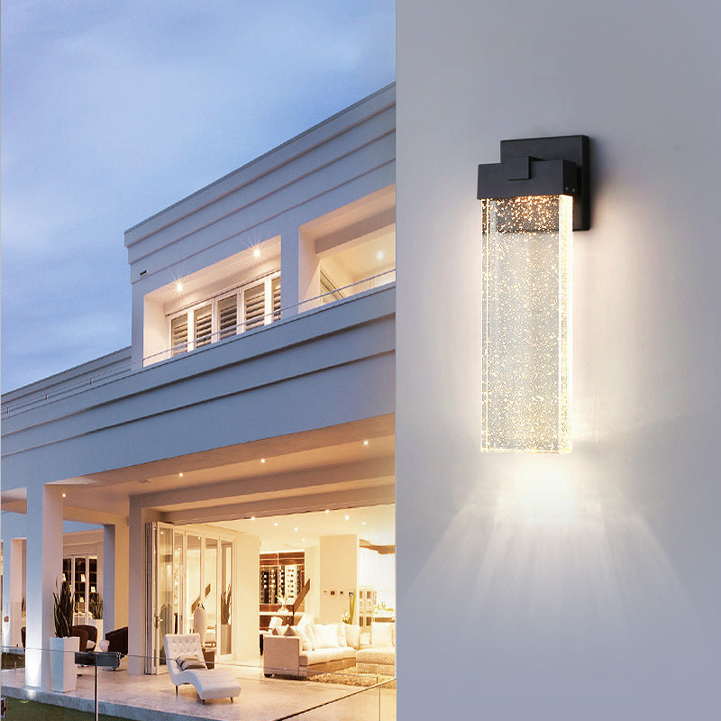 Simplicity Crystal Rectangular LED Wall Sconce Lamp