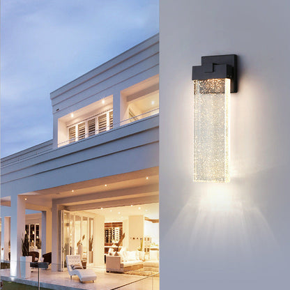 Simplicity Crystal Rectangular LED Wall Sconce Lamp