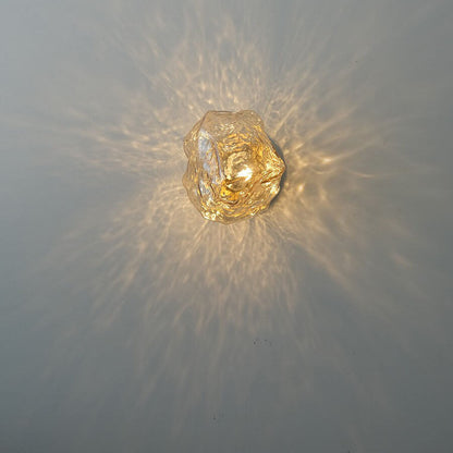 Scandinavian Shape Hardware Glass 1-LIight Wall Sconce Lamp