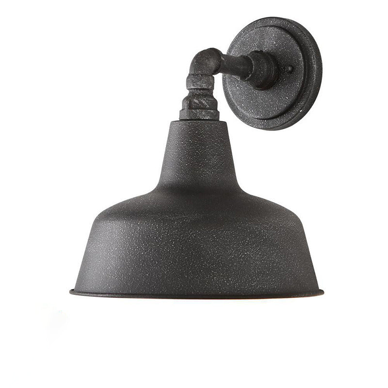 Waterproof Frosted Texture Iron 1-Light Wall Sconce Lamp