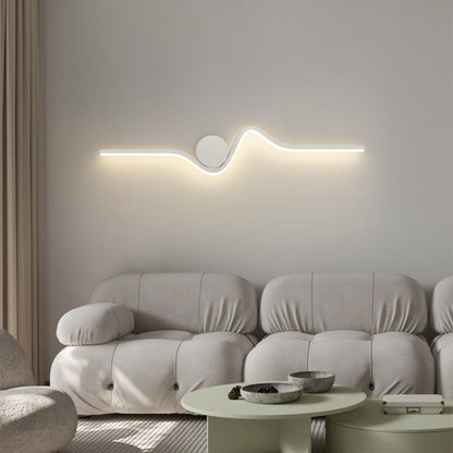 Iron Aluminum Silicone Long Strip LED Wall Sconce Lamp
