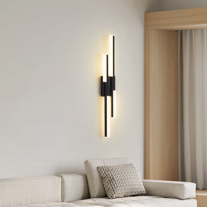 Minimalist Vertical Bar Acrylic Iron LED Wall Sconce Lamp