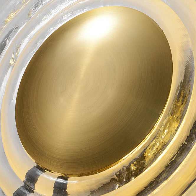 Nordic Round Water Ripple Glass Iron LED Wall Sconce Lamp
