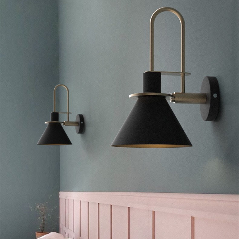 Scandinavian Macaron Horn Iron 1-Light Wall Sconce Lamp
