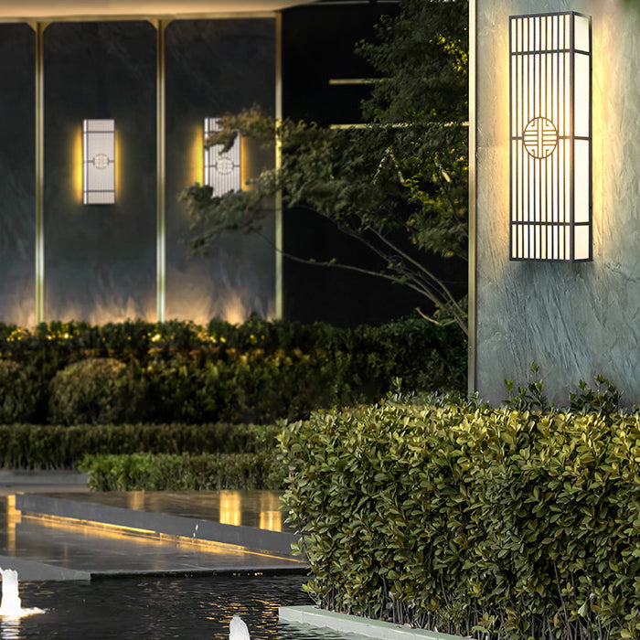 Chinese Steel Plastic LED Outdoor Wall Sconce Lamp