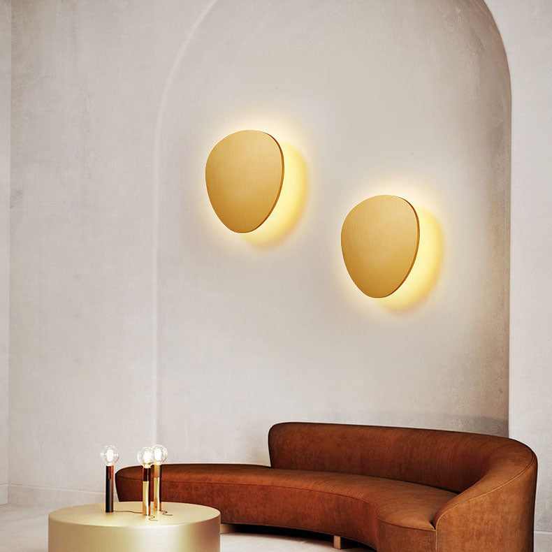 Scandinavian Round Aluminum Acrylic LED Wall Sconce Lamp