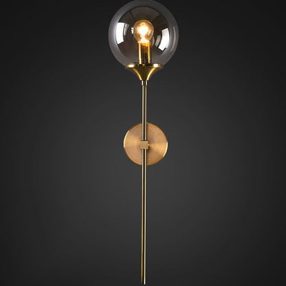 Creative Round Iron Glass 1-Light Wall Sconce Lamp