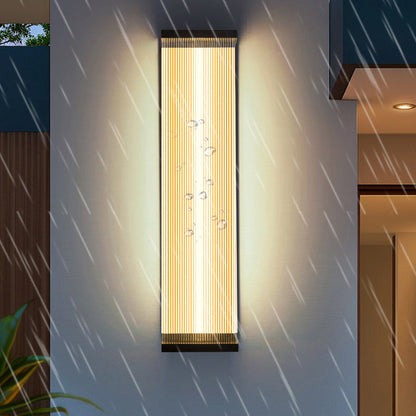 Waterproof Steel Acrylic LED Outdoor Wall Sconce Lamp