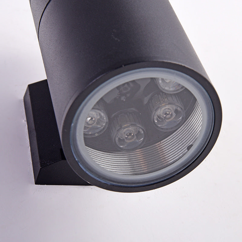 Aluminum And Down Luminous LED Waterproof Wall Sconce Lamp