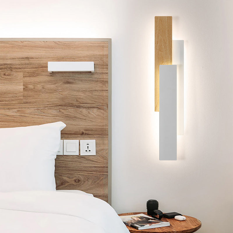 Simplicity Geometric Iron Rectangular LED Wall Sconce Lamp