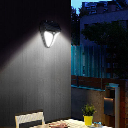 Solar Waterproof Body Sensor Patio LED Wall Sconce Lamp
