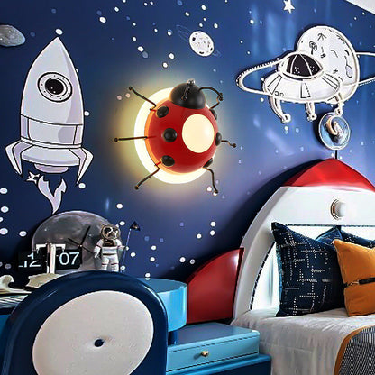 Creative Cartoon Beetle Acrylic LED Kids Wall Sconce Lamp