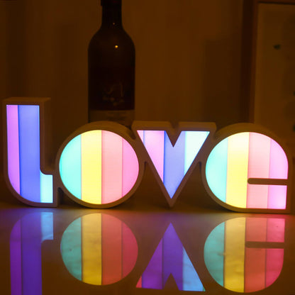 Contemporary Love Letters Table Lamp