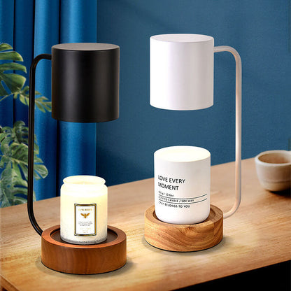 Japanese Minimalist Wood Timing Dimming Table Lamp