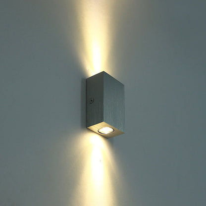 Simplicity Waterproof Aluminum Cubic LED Wall Sconce Lamp