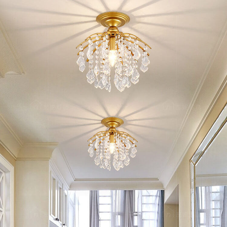 Modern Crystal Iron Ceiling Light
