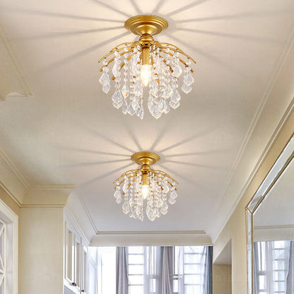 Modern Crystal Iron Ceiling Light
