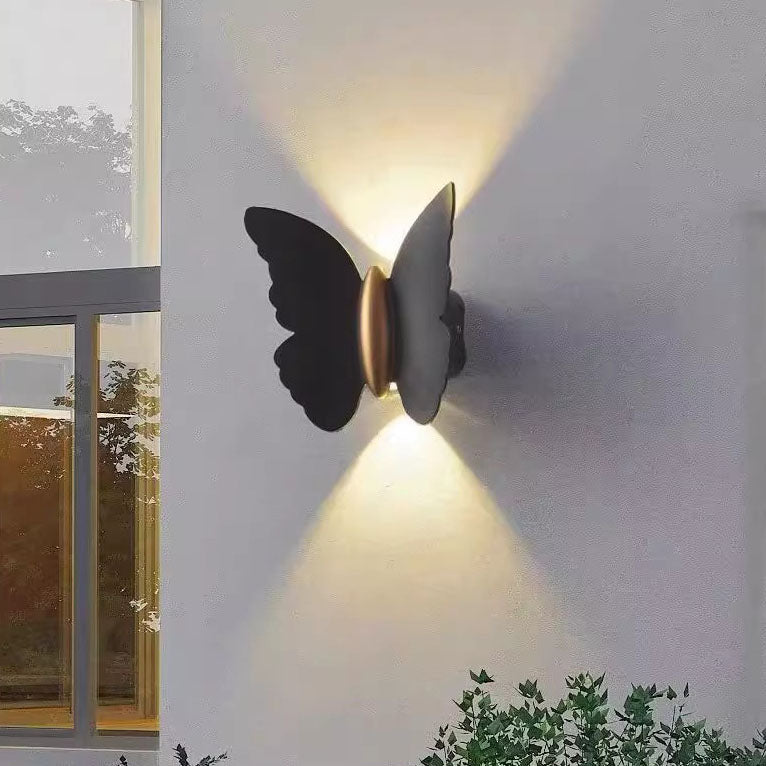 Waterproof Butterfly Aluminium LED Outdoor Wall Sconce Lamp