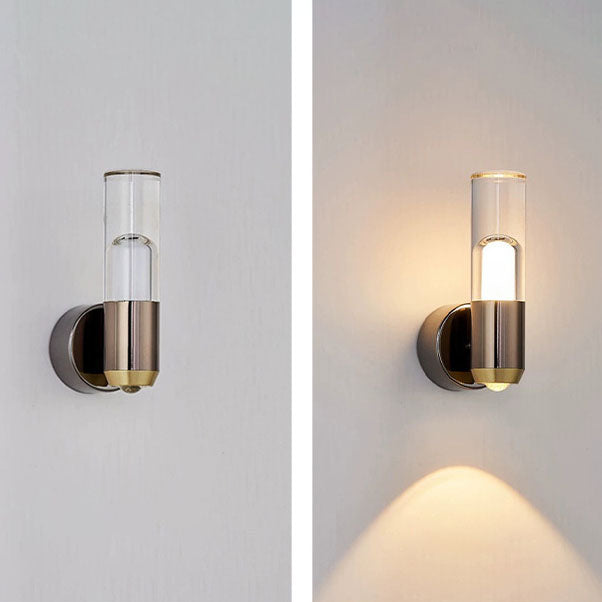 Luxury Aluminum Acrylic Column LED Wall Sconce Lamp