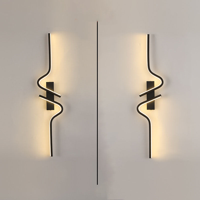 Creative Strip Aluminum Silicon Gel LED Wall Sconce Lamp