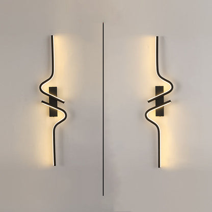 Creative Strip Aluminum Silicon Gel LED Wall Sconce Lamp