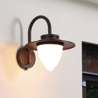 Peach Iron Outdoor Waterproof 1-Light Wall Sconce Lamp
