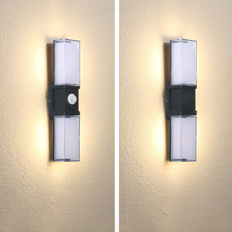 Rectangular Outdoor Waterproof LED Wall Sconce Lamp
