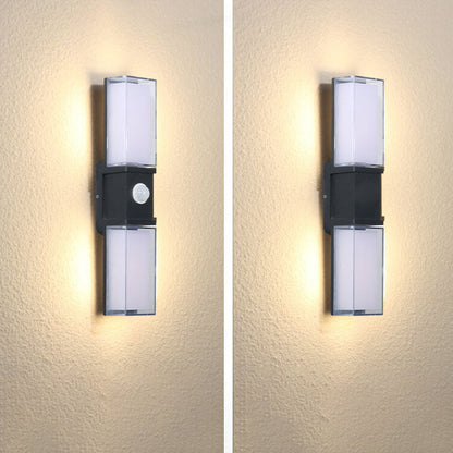 Rectangular Outdoor Waterproof LED Wall Sconce Lamp