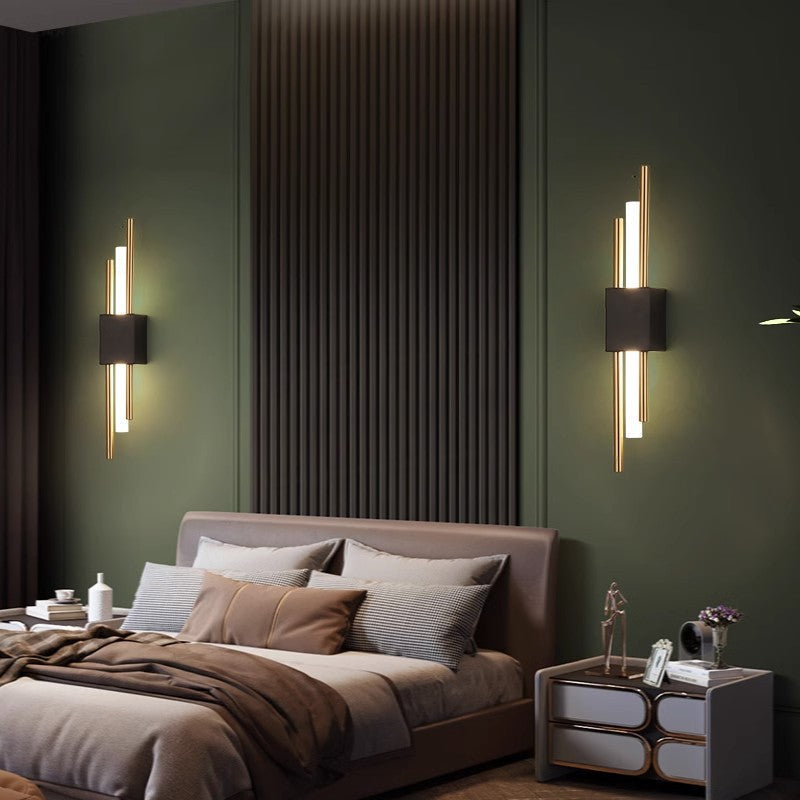 Modern Minimalist Iron Acrylic Strip LED Wall Sconce Lamp