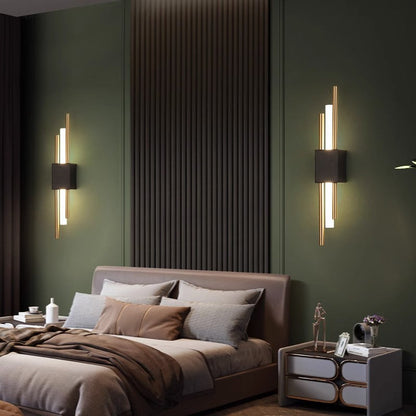 Modern Minimalist Iron Acrylic Strip LED Wall Sconce Lamp