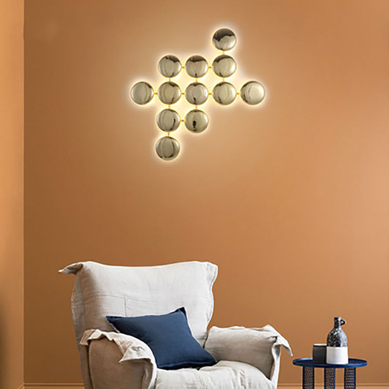 Titanium Round Circle 10/14/24 Light Wall Sconce Lamp