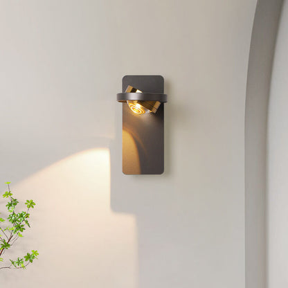 Aluminum Geometric Square Round Iron LED Wall Sconce Lamp