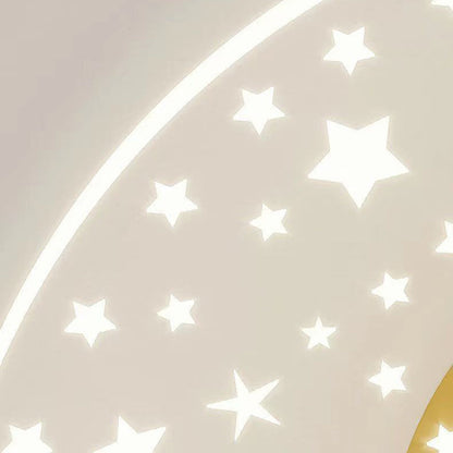 Simplicity Aluminum Acrylic Moon Star LED Wall Sconce Lamp