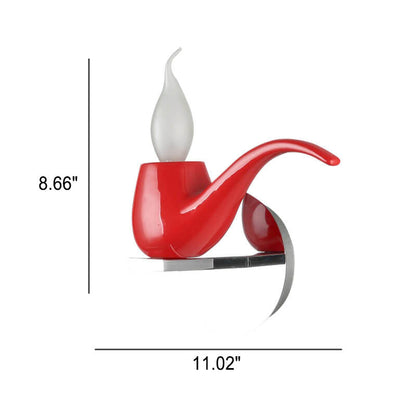 Creative Pipe Resin Hardware 1-Light Wall Sconce Lamp