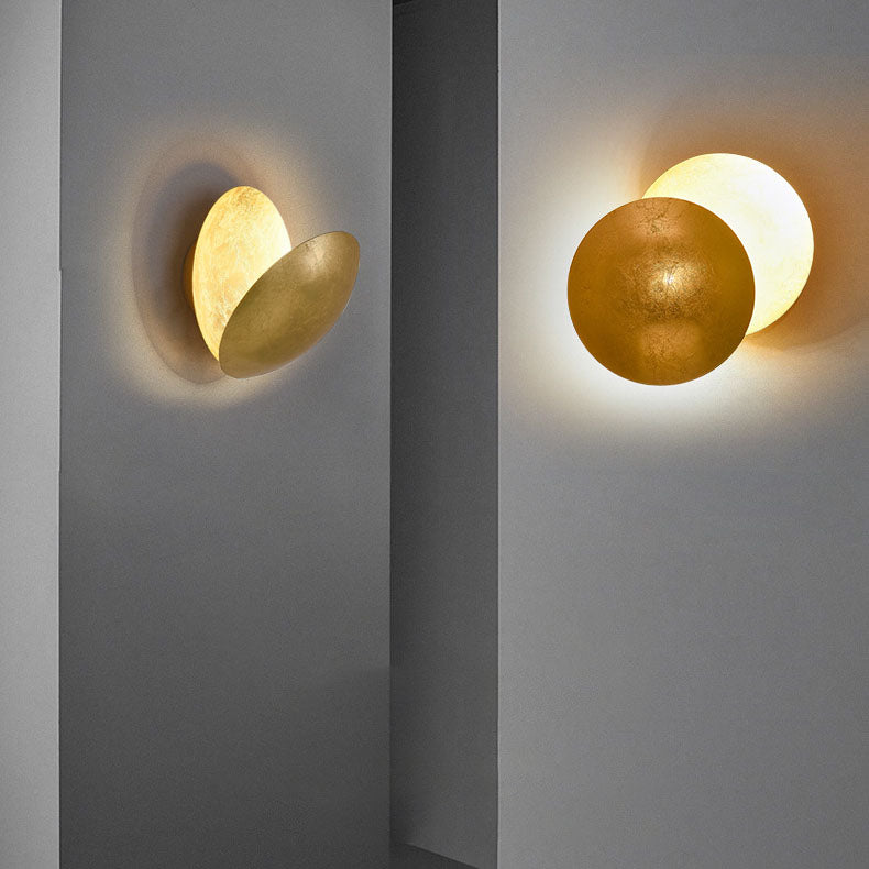 Modern Simplicity Alloy Round LED Wall Sconce Lamp