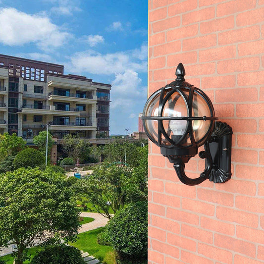 Waterproof Ball Aluminium Glass 1-Light Wall Sconce Lamp